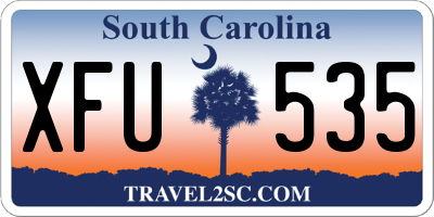 SC license plate XFU535