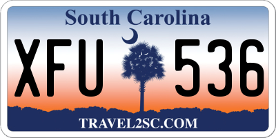 SC license plate XFU536