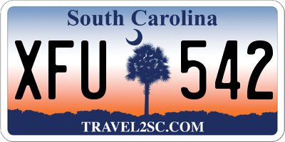 SC license plate XFU542