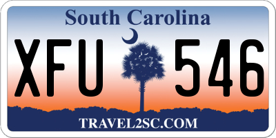 SC license plate XFU546