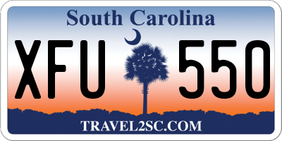 SC license plate XFU550