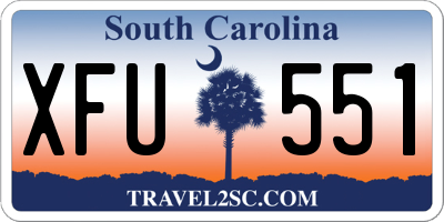 SC license plate XFU551