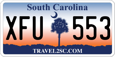 SC license plate XFU553