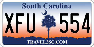 SC license plate XFU554