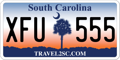 SC license plate XFU555