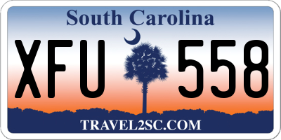 SC license plate XFU558