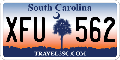 SC license plate XFU562