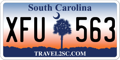 SC license plate XFU563