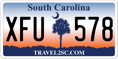 SC license plate XFU578