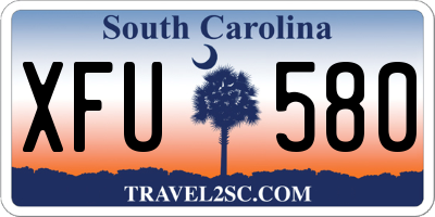 SC license plate XFU580