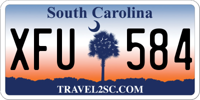 SC license plate XFU584