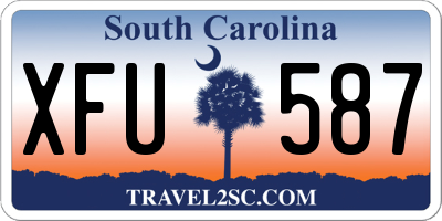 SC license plate XFU587