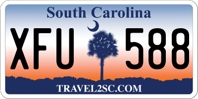 SC license plate XFU588