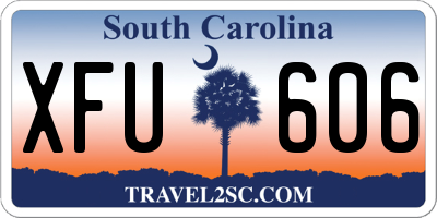 SC license plate XFU606