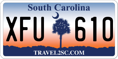 SC license plate XFU610