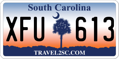 SC license plate XFU613