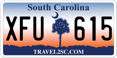 SC license plate XFU615