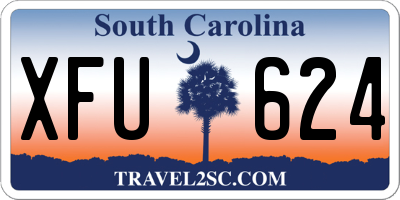 SC license plate XFU624