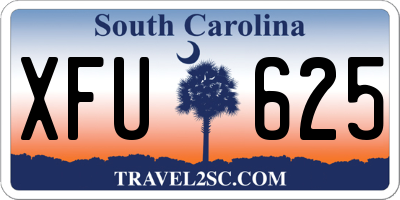 SC license plate XFU625