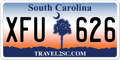SC license plate XFU626