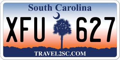 SC license plate XFU627