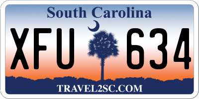 SC license plate XFU634