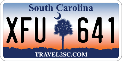 SC license plate XFU641