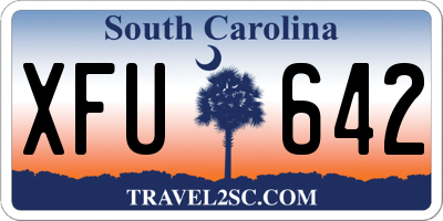 SC license plate XFU642