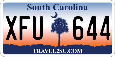 SC license plate XFU644