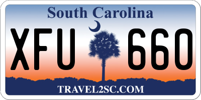 SC license plate XFU660