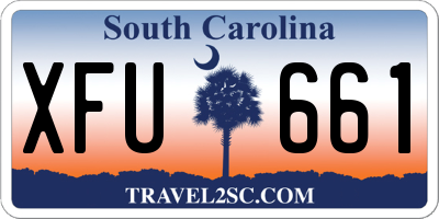 SC license plate XFU661