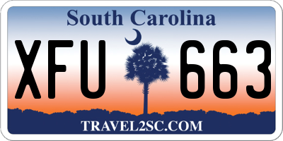 SC license plate XFU663