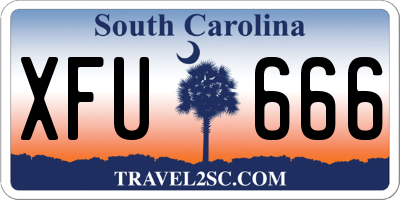 SC license plate XFU666