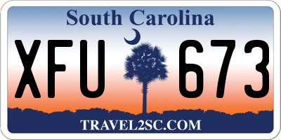 SC license plate XFU673