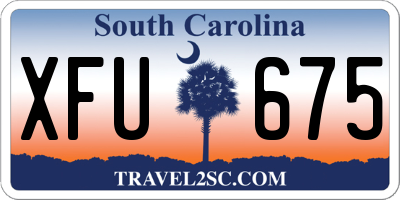 SC license plate XFU675