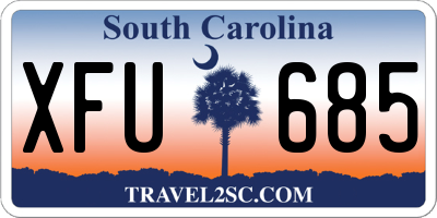 SC license plate XFU685