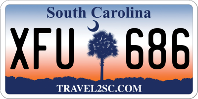 SC license plate XFU686