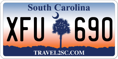 SC license plate XFU690