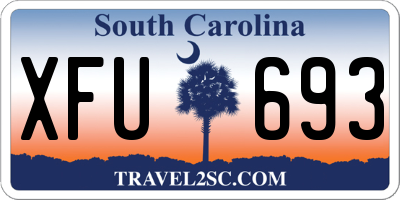SC license plate XFU693