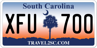 SC license plate XFU700