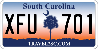 SC license plate XFU701