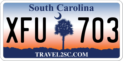 SC license plate XFU703