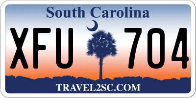 SC license plate XFU704
