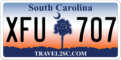 SC license plate XFU707