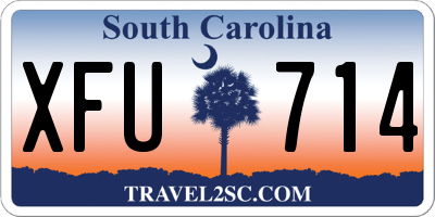 SC license plate XFU714