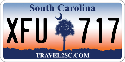 SC license plate XFU717