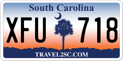 SC license plate XFU718