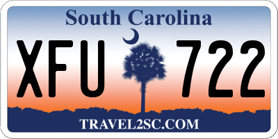 SC license plate XFU722