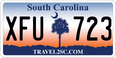 SC license plate XFU723