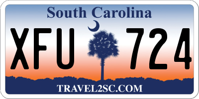 SC license plate XFU724